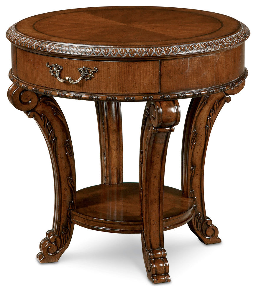 A.R.T. Home Furnishings Old World Round End Table
