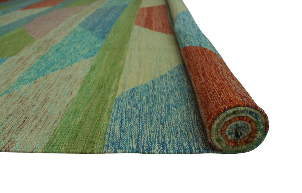 Winchester Kilim Rida Green Rug