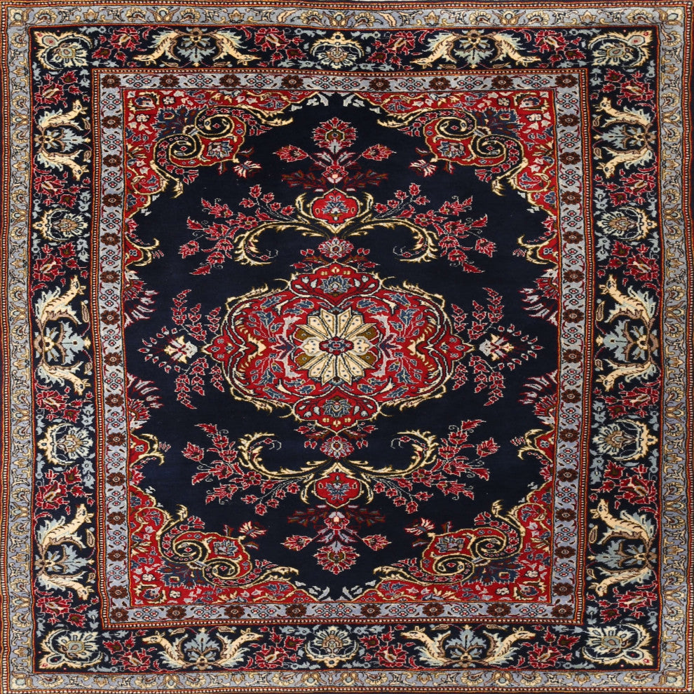 Ahgly Company Indoor Square Traditional Area Rugs, 3' Square