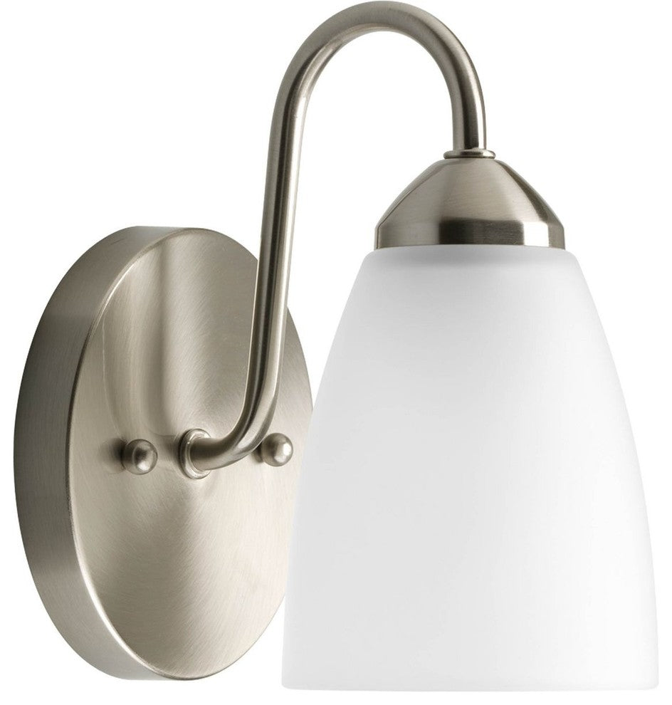 Progress Lighting 1-100W Medium Bath Bracket, Brushed Nickel