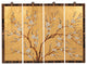 Gold Lacquer Wall Plaque Cherry Blossom