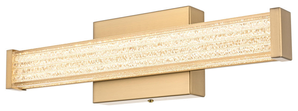 Home Living 16" Led Wall Sconce, Satin Gold