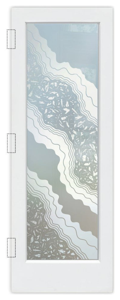 Pantry Door - Metamorphosis Peak - Primed - 24" x 84" - Book/Slab Door