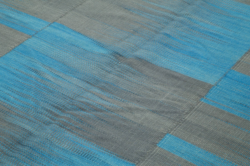 Rug N Carpet - Handmade Turkish 7' 1'' x 9' 3'' Unique Wool Kilim Rug
