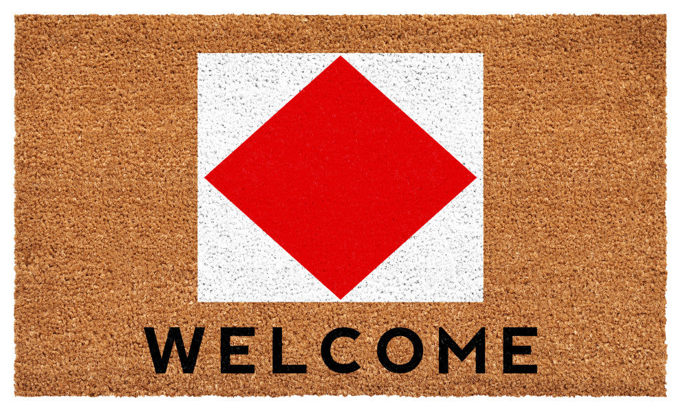 Calloway Mills Nautical Personalized Doormat, Letter F