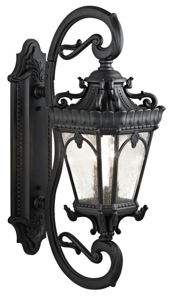 Outdoor Wall 4-Light, Textured Black