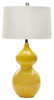 Fangio Lighting 28" Ceramic Table Lamp, Curry