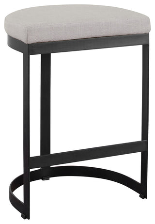 Ivanna Black Iron Counter Stool