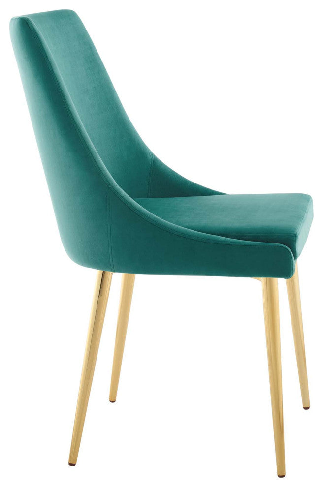 Viscount Modern Accent Performance Velvet Dining Chair