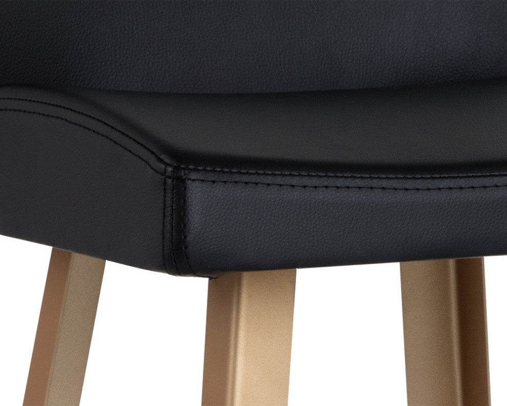 Dani Counter Stool, Gold, Antique Black