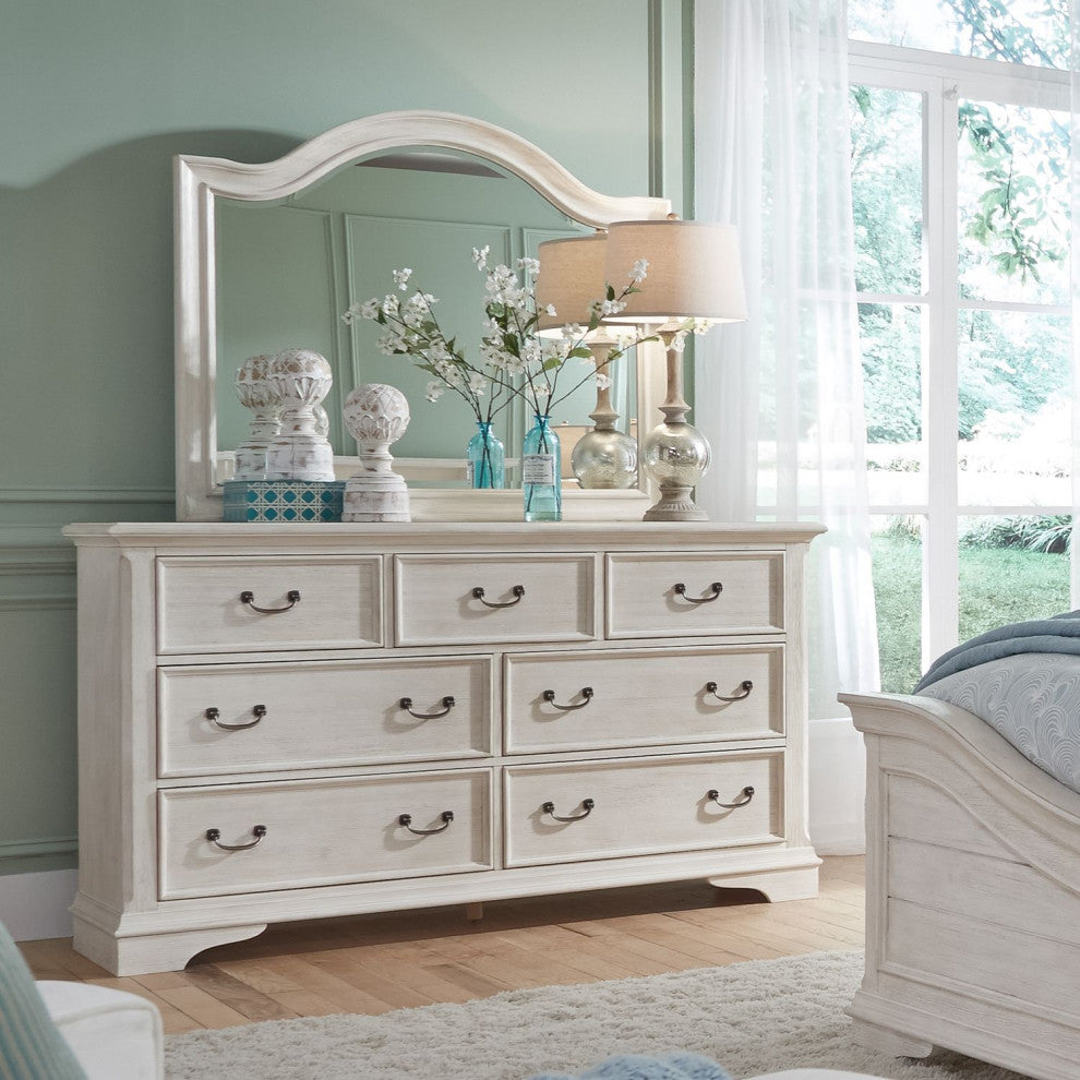 Bayside 7 Drawer, Dresser and Mirror