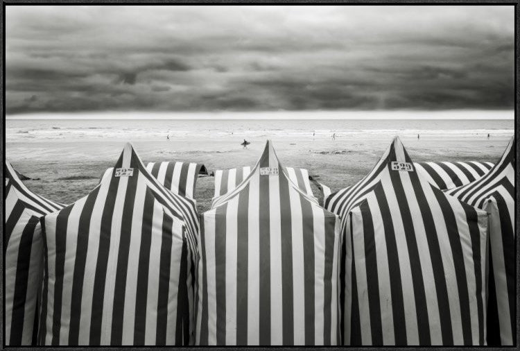 "On The Beach" Framed Canvas Giclee by Toni Guerra, 37x25"