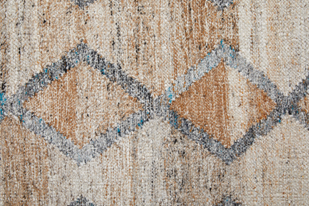 Weave & Wander Elstow Transitional PET Yarn Charcoal Gray/Beige Rug, 8'x10'