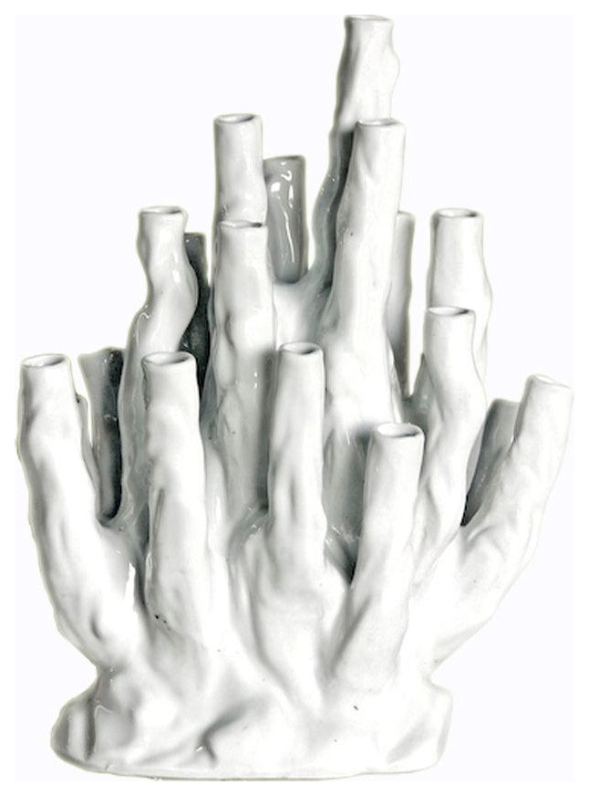 Coral Vase White, M