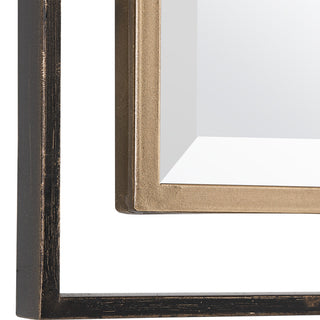 Uttermost Carrizo Gold and Bronze Rectangle Mirror