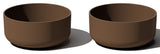 Pure Series Kona Bowl 14" Planter, Espresso, 2 Pack