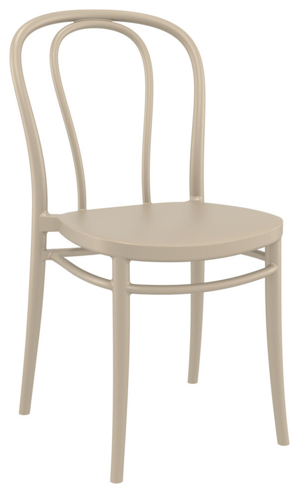 Victor Patio Dining Set With 4 Chairs Taupe
