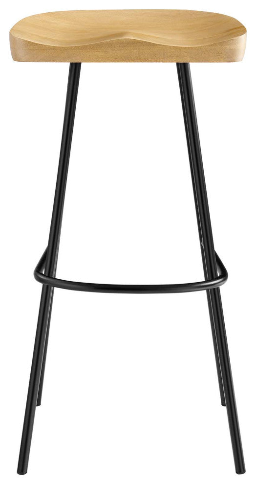 Concord Backless Wood Bar Stools - Set of 2