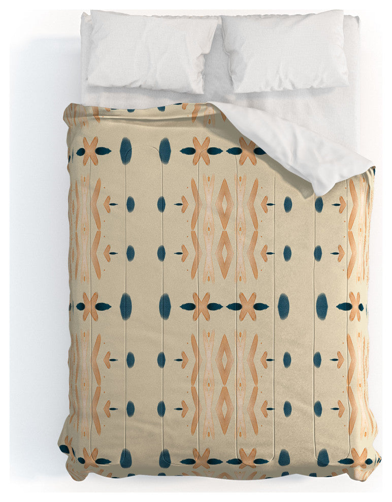 Deny Designs Sheila Wenzel-Ganny Mud Cloth Neutral Comforter, Queen