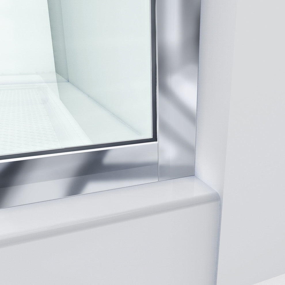 DreamLine Linea Frameless Sliding Shower Door Open Entry Design, SHDR-3230721-01