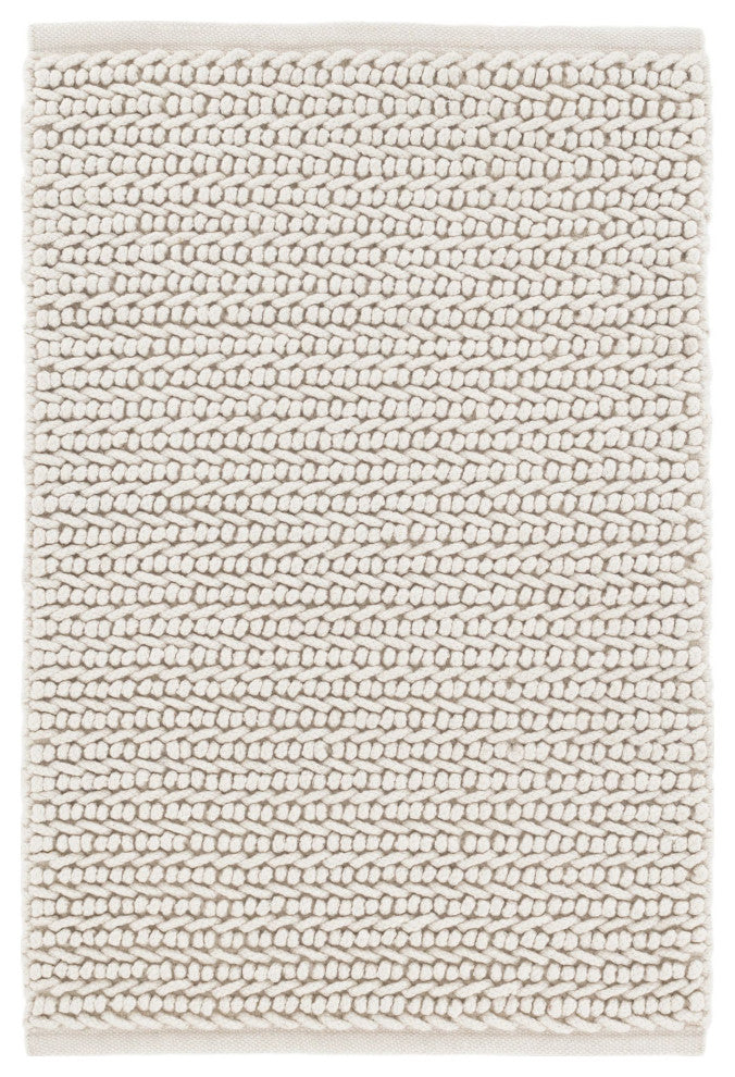 Dash & Albert Veranda Ivory Handwoven Performance Rug, Ivory, 3' x 5'