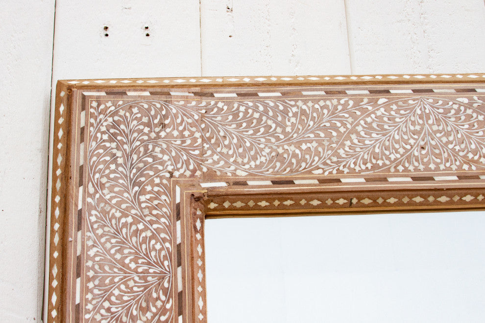 Charming Anglo-Indian Inlaid Mirror