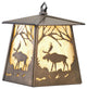 7 Wide Moose at Dawn Hanging Wall Sconce