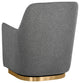 Marcela Swivel Lounge Chair Belfast Koala Grey