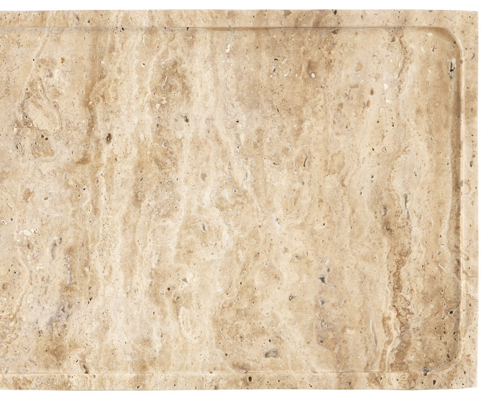 Boyles Travertine Side Table