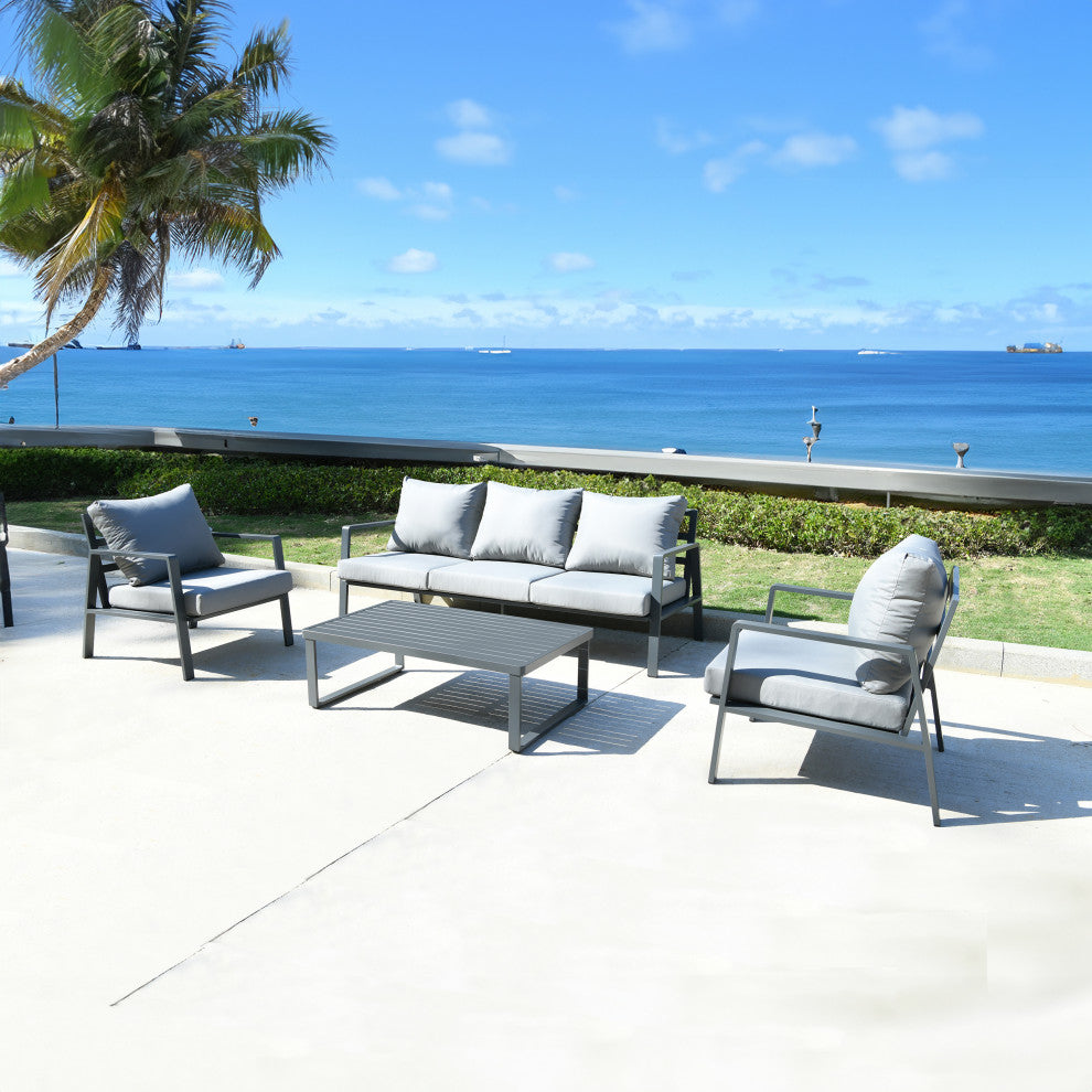 Outdoor 5-Person Patio Set and Coffee Table