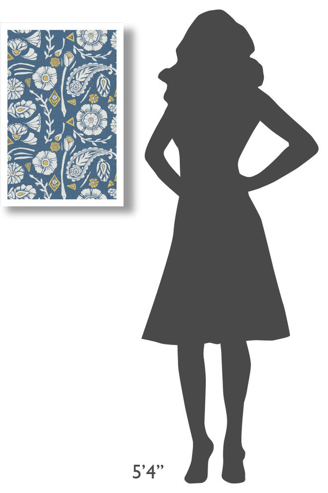 "Nordic Woodcut Pattern X" Digital Paper Print by Daphne Brissonnet, 18"x26"