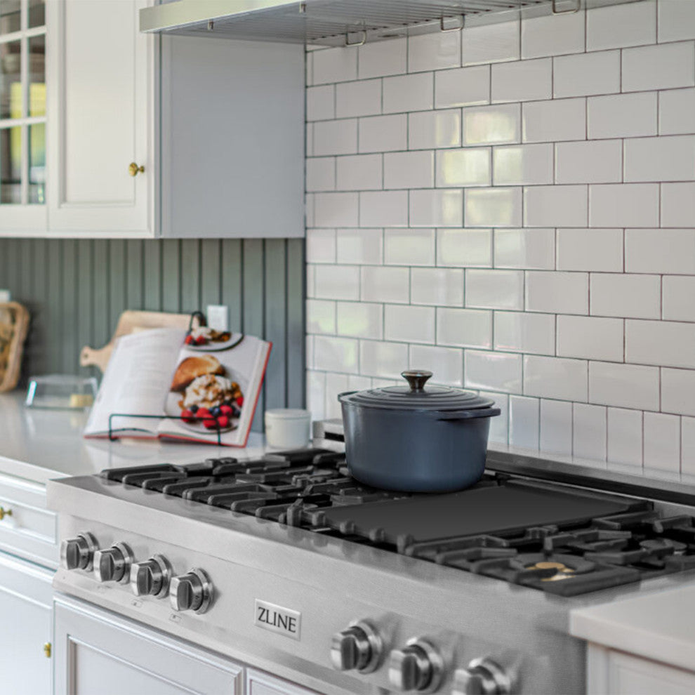 ZLINE 48" Gas Stovetop in Fingerprint Resistant Stainless Steel and Griddle