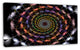 Multicolor Abstract Spiral Flower, Oversized Abstract Canvas Art, 32"x16"