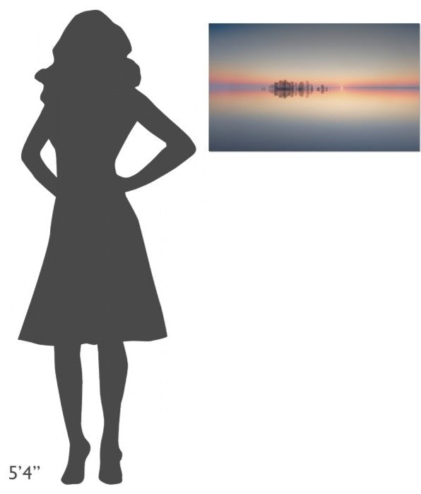 "Dawn At Lake Mattamuskeet" Stretched Canvas Giclee by Liyun Yu, 30x18"
