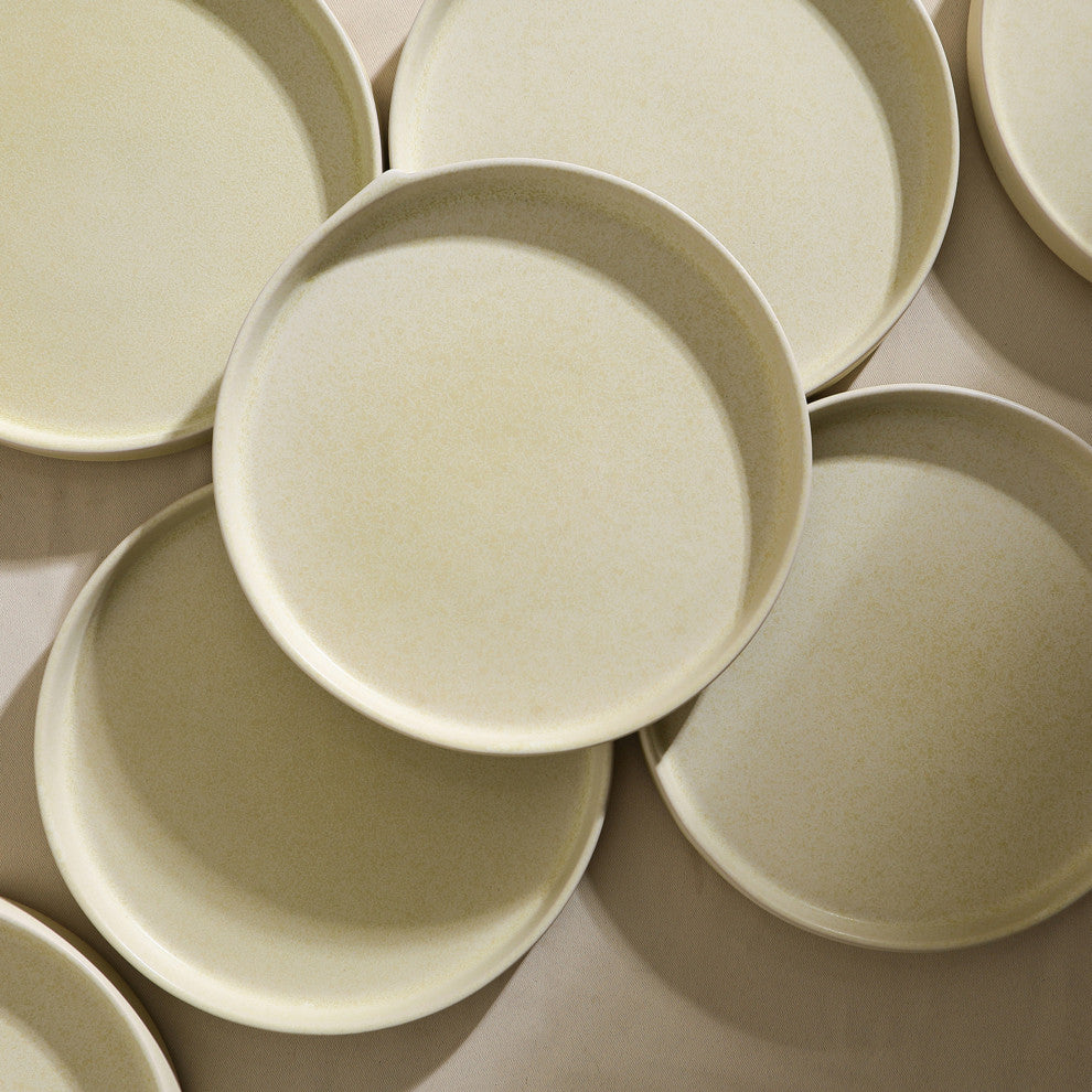 Stone Lain Bao Stoneware Salad Plate Set of 4, Beige