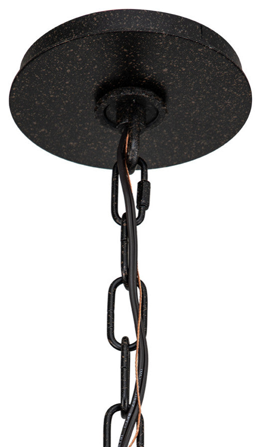 French Country 8-Light Empire Beaded Chandelier