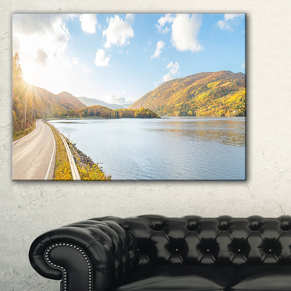 "Stunning Autumn Mountains Canada" Landscape Wall Art, 32"x16"