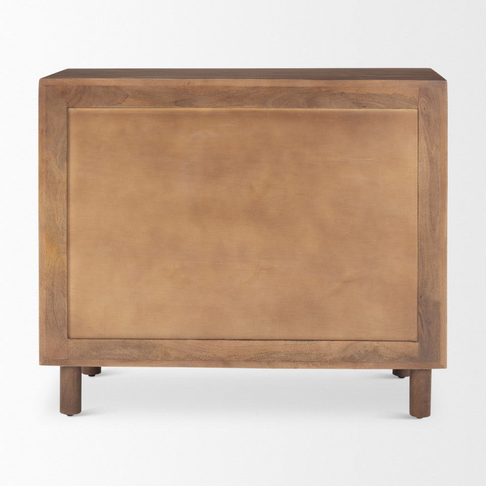 Astrid Medium Brown Solid Wood Cabinet