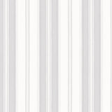 Stripes And Damasks, Classic Damask Stripes White, Gray Wallpaper Roll