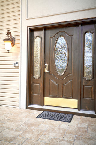 Superio Non-Slip Natural Stone Coir Doormat, Welcome Script on Carpet 18"�x 30"� ,