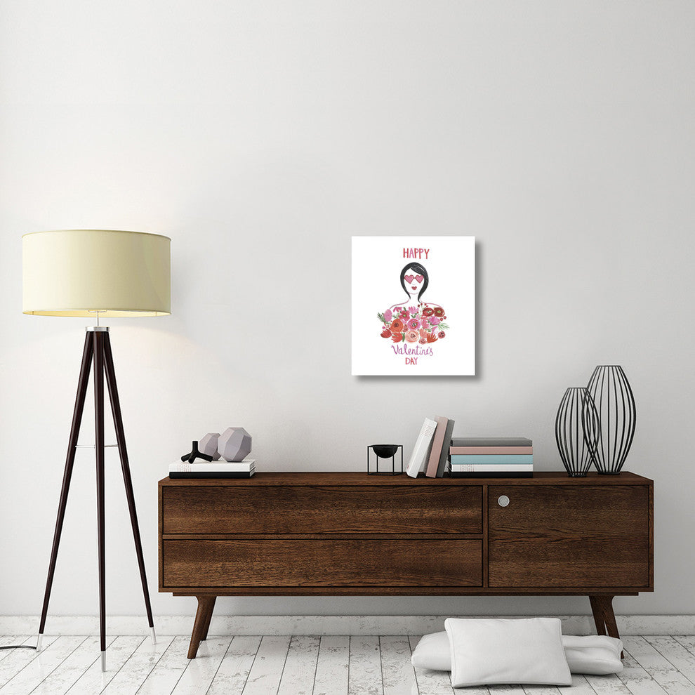 "Valentine Chic I" Digital Paper Print by Farida Zaman, 21"x24"