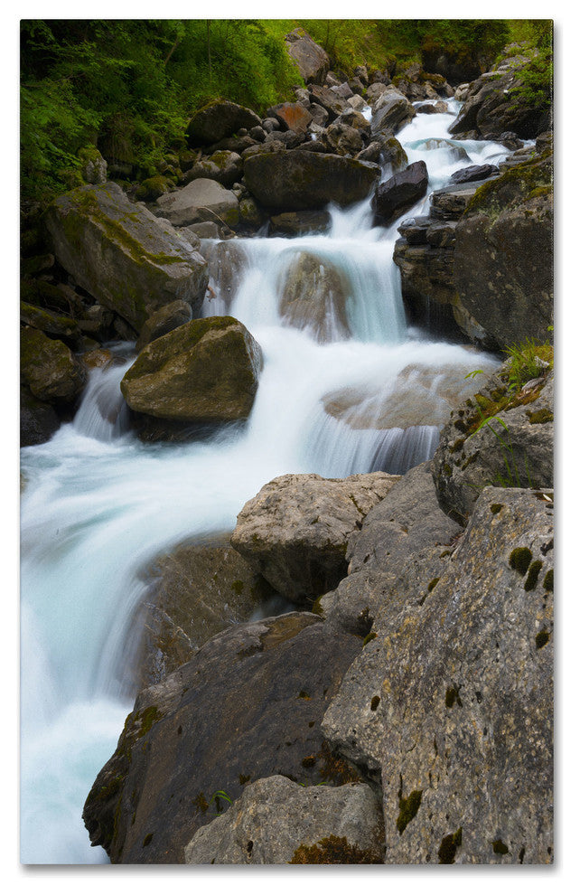 'Wet Rocks' Canvas Art by Philippe Sainte-Laudy