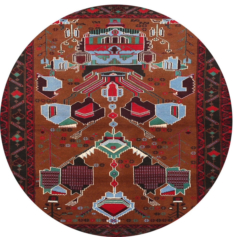 Ahgly Company Indoor Round Traditional Area Rugs, 3' Round