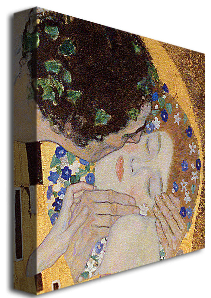 'The Kiss' Canvas Art by Gustav Klimt
