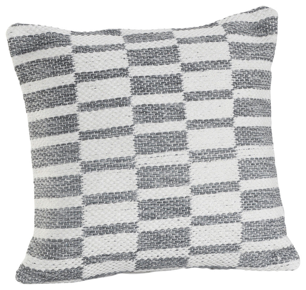 Grayscale Dimensions Throw Pillow
