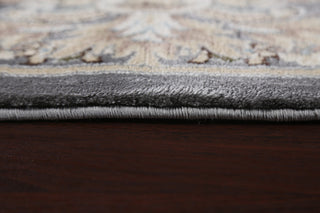 Grey Floral Medallion Transitional Turkish Rug Oriental Carpet 10x10