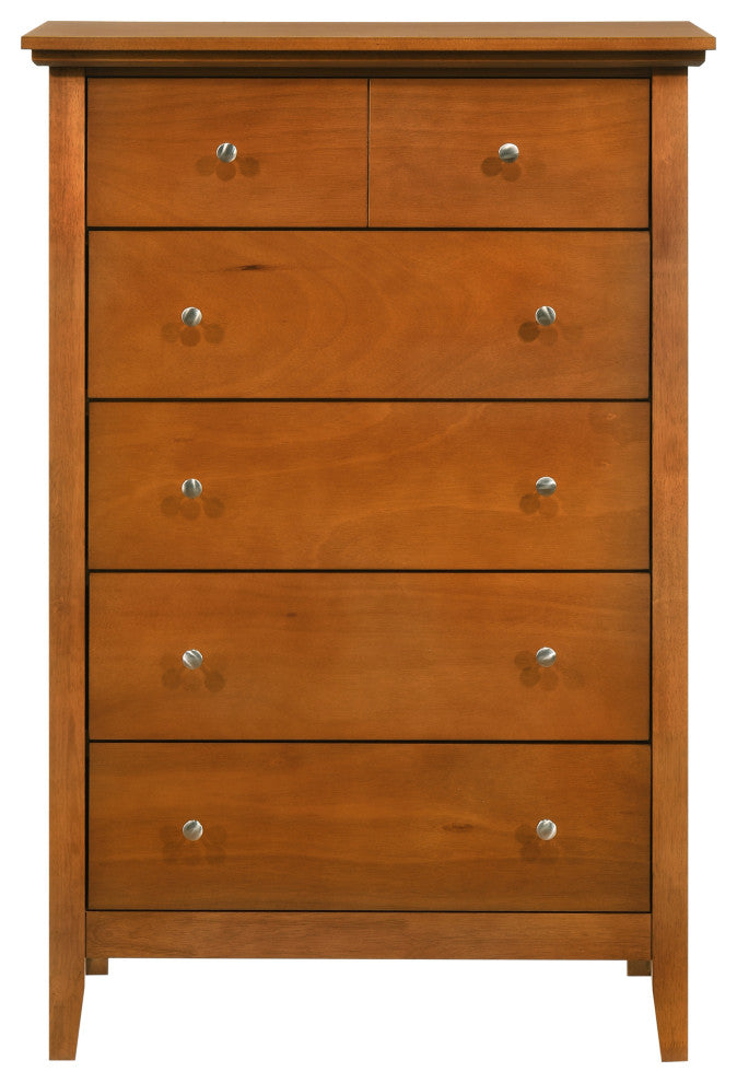 Hammond 5-drawer Wooden Chest Dresser, Oak