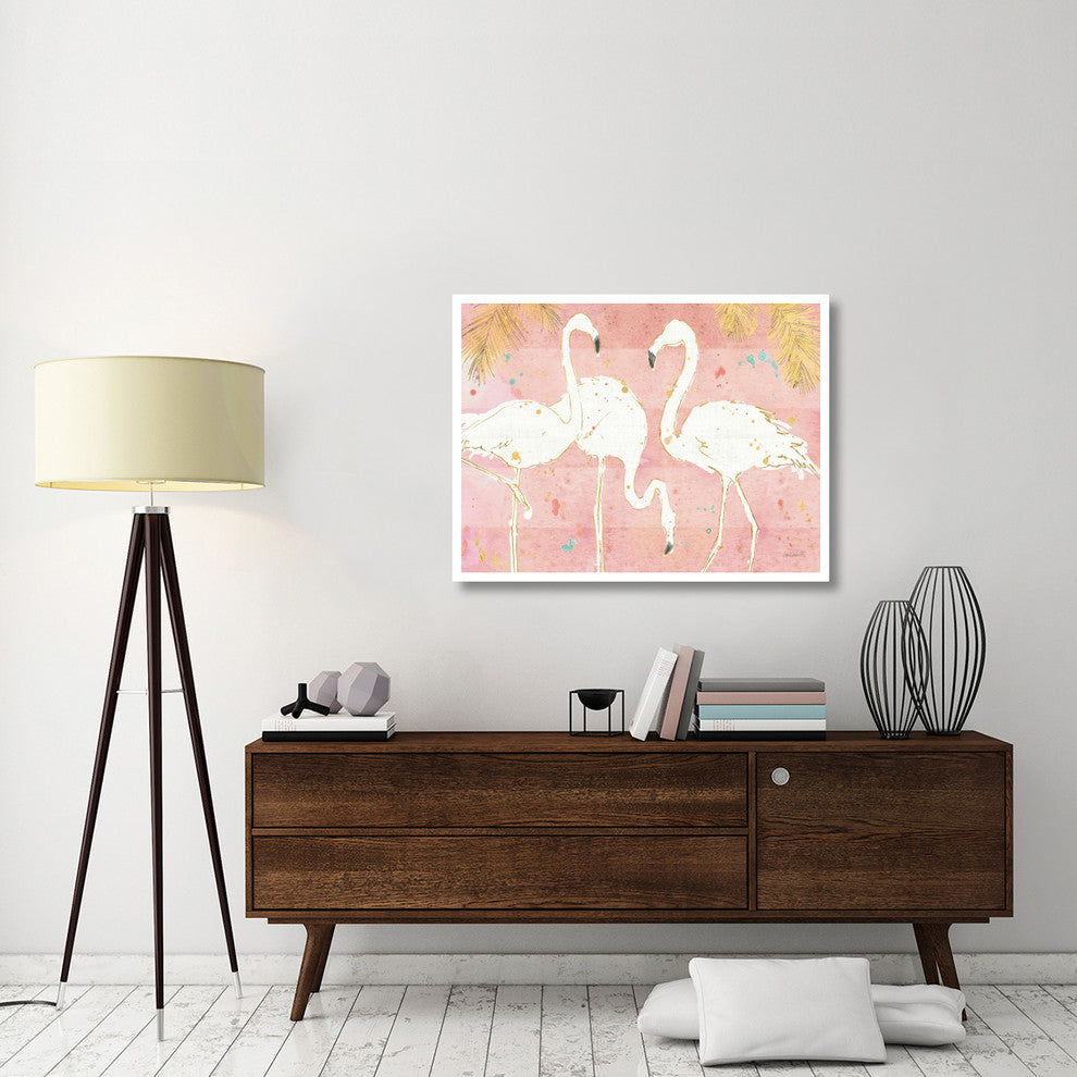 "Flamingo Fever IV" Digital Paper Print by Anne Tavoletti, 42"x32"