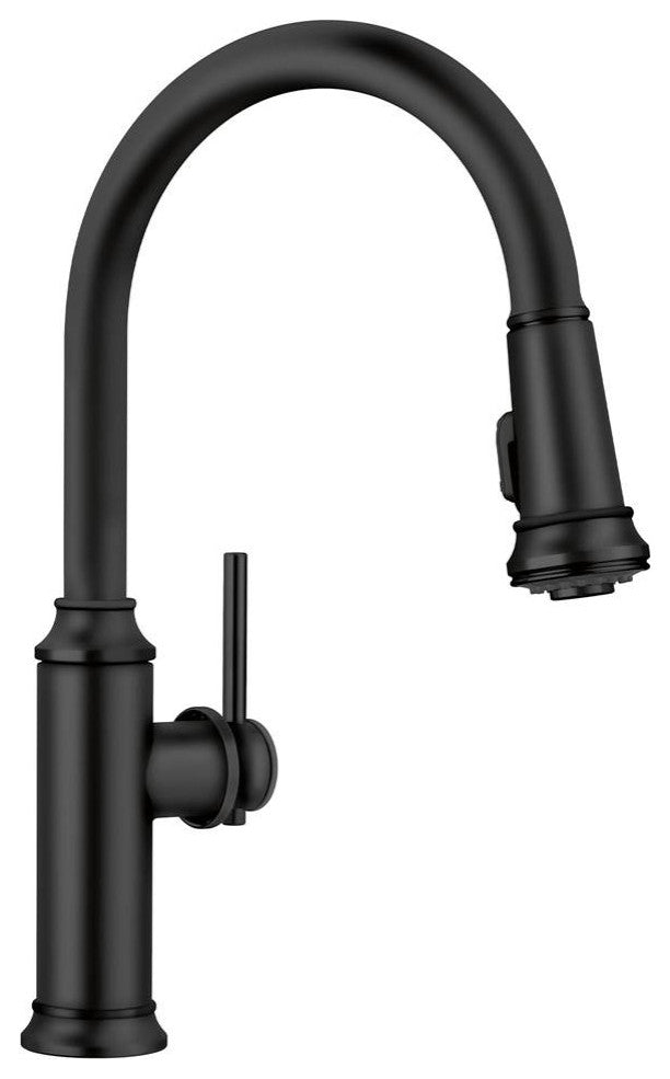 Blanco Empressa Pull-Down Kitchen Faucet, Matte Black