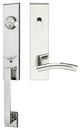 Brussels Lever, Tubular Entry Handleset, RHR, Polished Stainless Steel